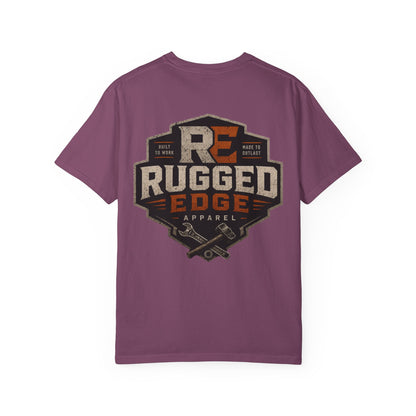Rugged Edge Logo T-Shirt — Vintage Workwear Graphic Tee