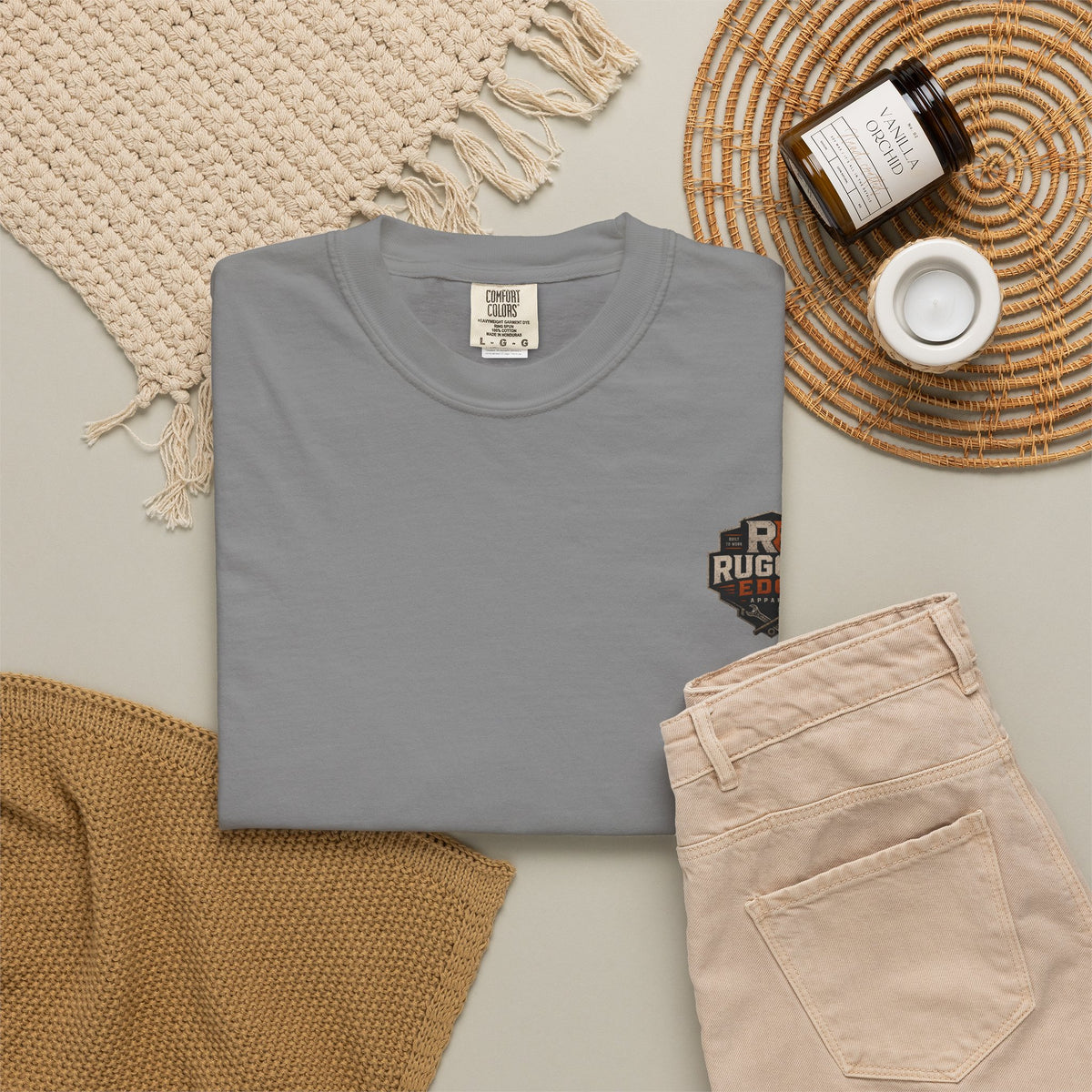 Rugged Edge Logo T-Shirt — Vintage Workwear Graphic Tee