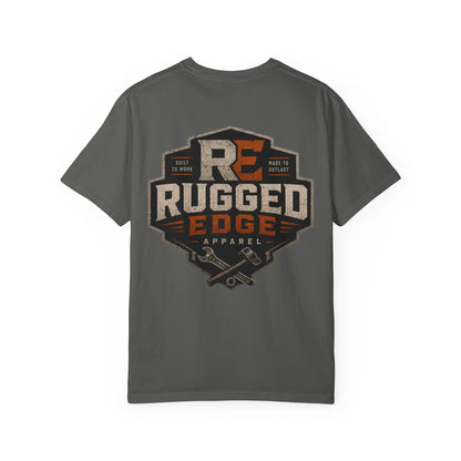 Rugged Edge Logo T-Shirt — Vintage Workwear Graphic Tee