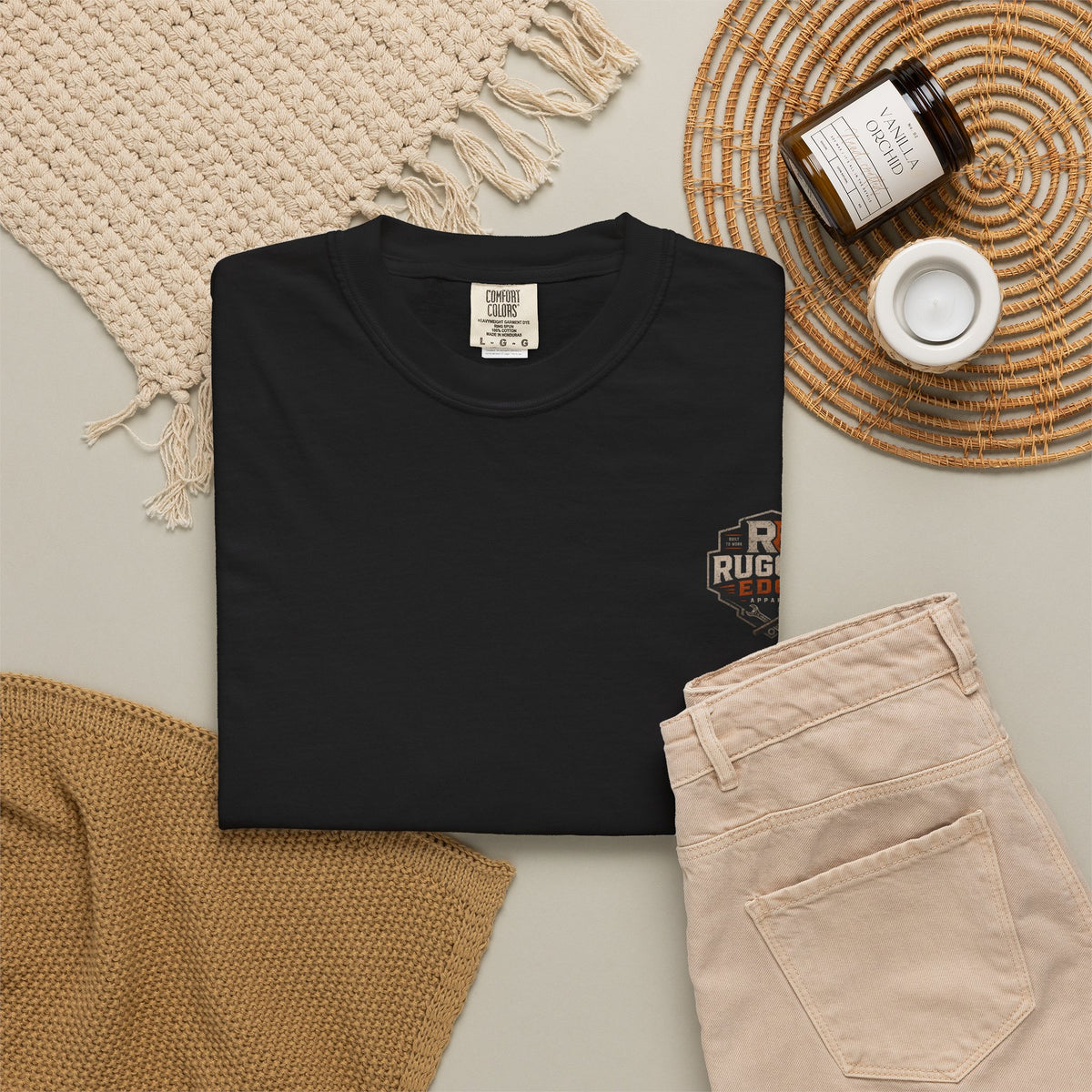 Rugged Edge Logo T-Shirt — Vintage Workwear Graphic Tee