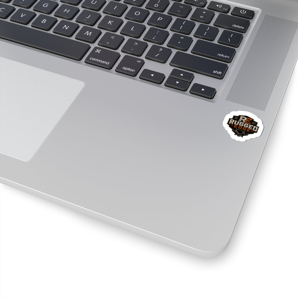 Rugged Edge Logo Kiss-Cut Sticker — Small Waterproof Laptop Decal