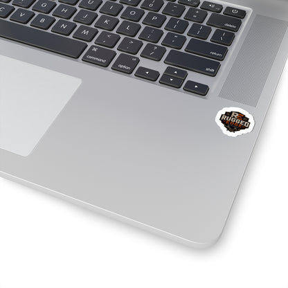 Rugged Edge Logo Kiss-Cut Sticker — Small Waterproof Laptop Decal