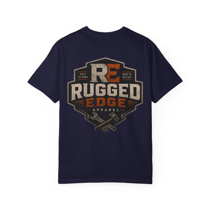 Rugged Edge Logo T-Shirt — Vintage Workwear Graphic Tee