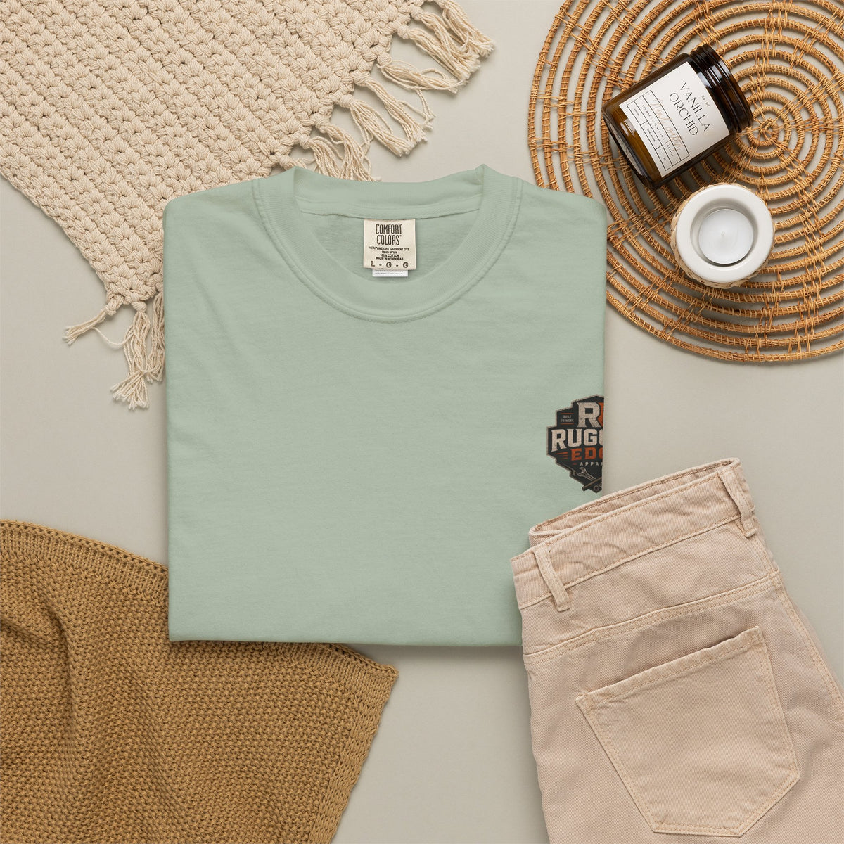 Rugged Edge Logo T-Shirt — Vintage Workwear Graphic Tee
