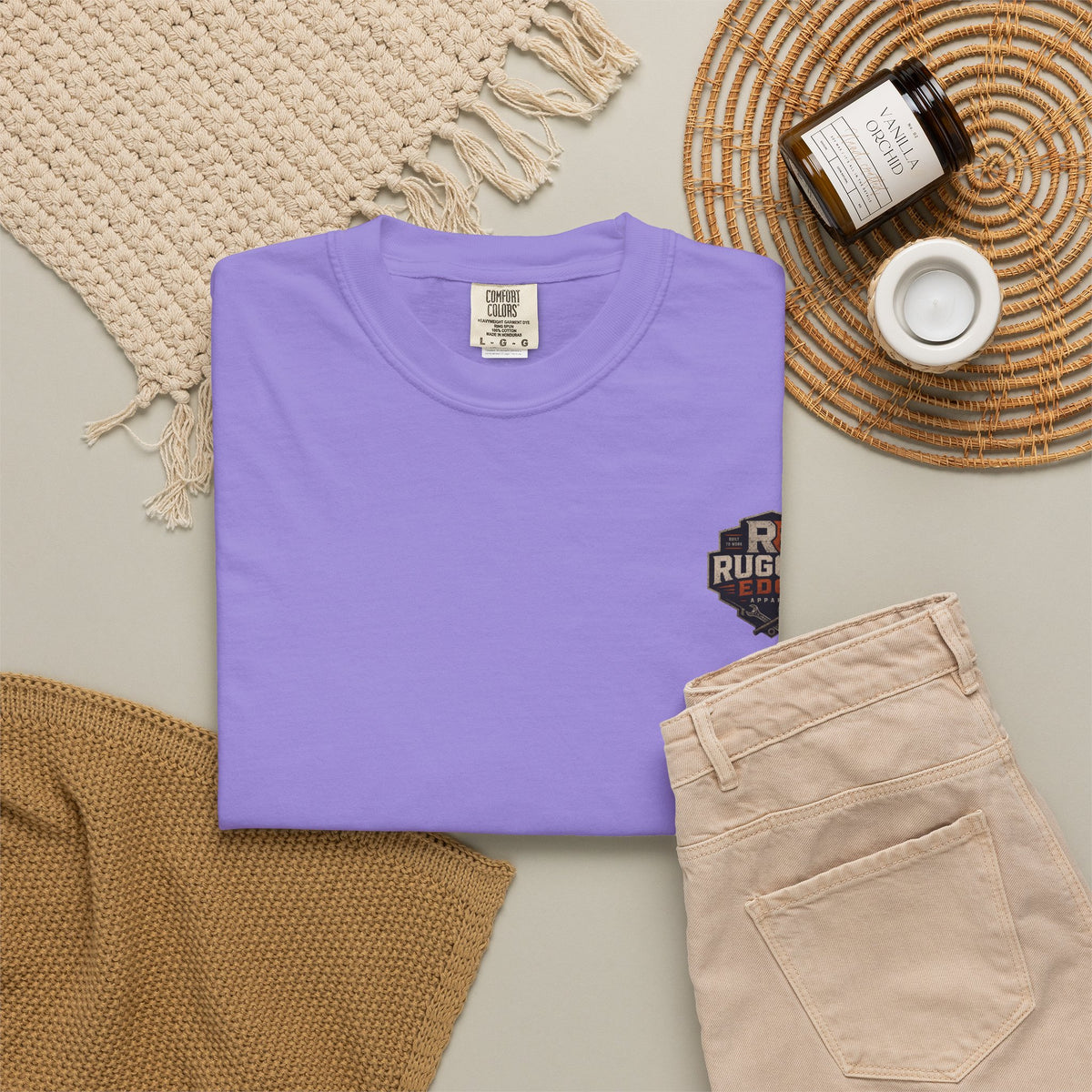 Rugged Edge Logo T-Shirt — Vintage Workwear Graphic Tee