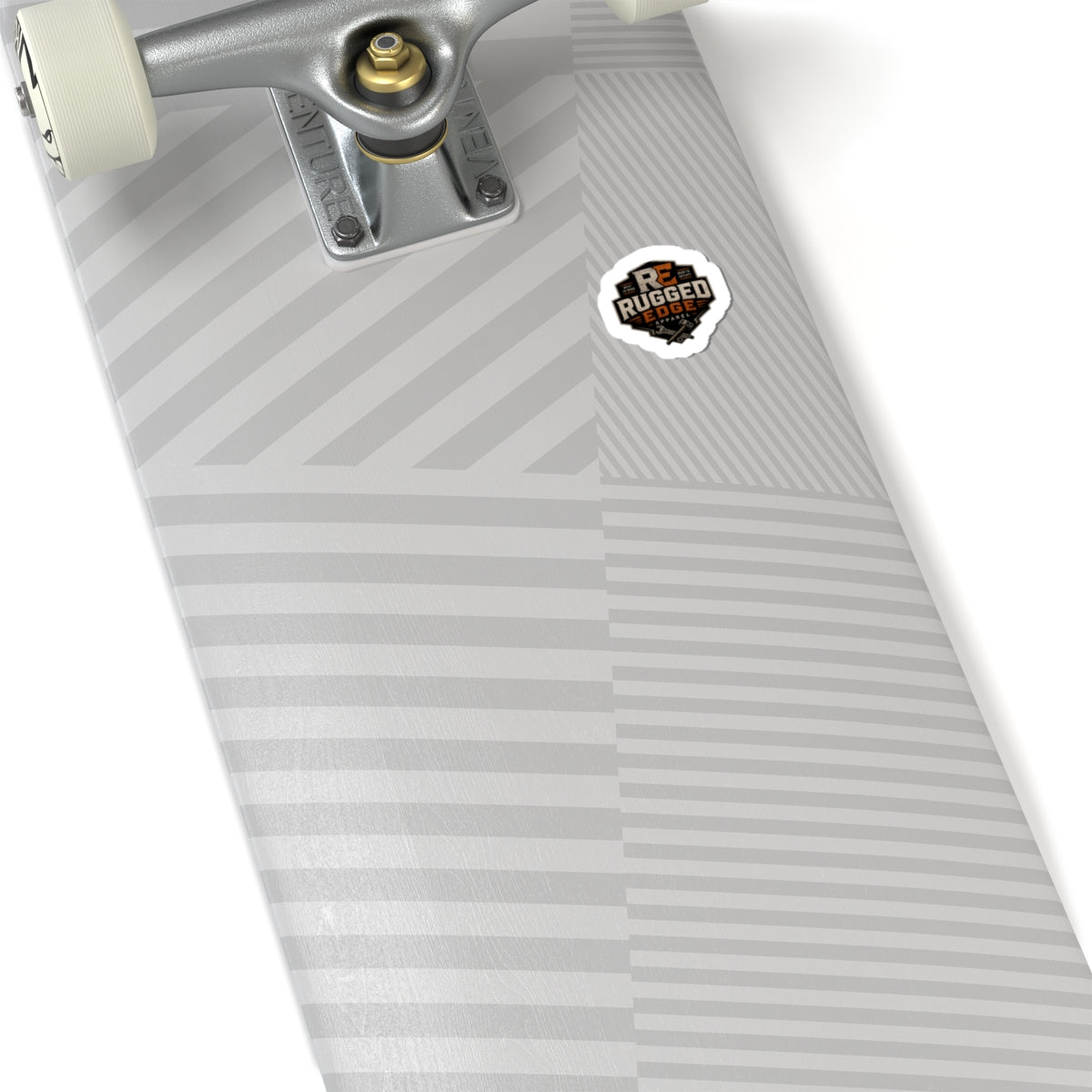 Rugged Edge Logo Kiss-Cut Sticker — Small Waterproof Laptop Decal