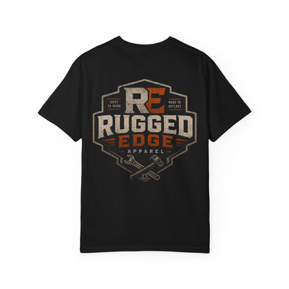 Rugged Edge Logo T-Shirt — Vintage Workwear Graphic Tee