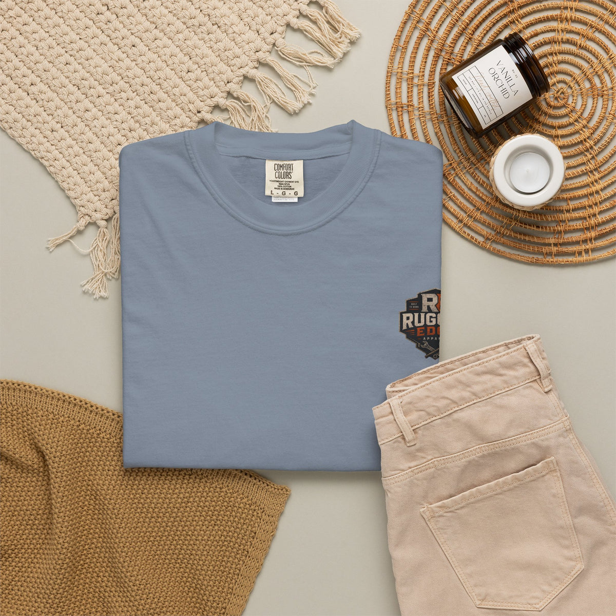 Rugged Edge Logo T-Shirt — Vintage Workwear Graphic Tee