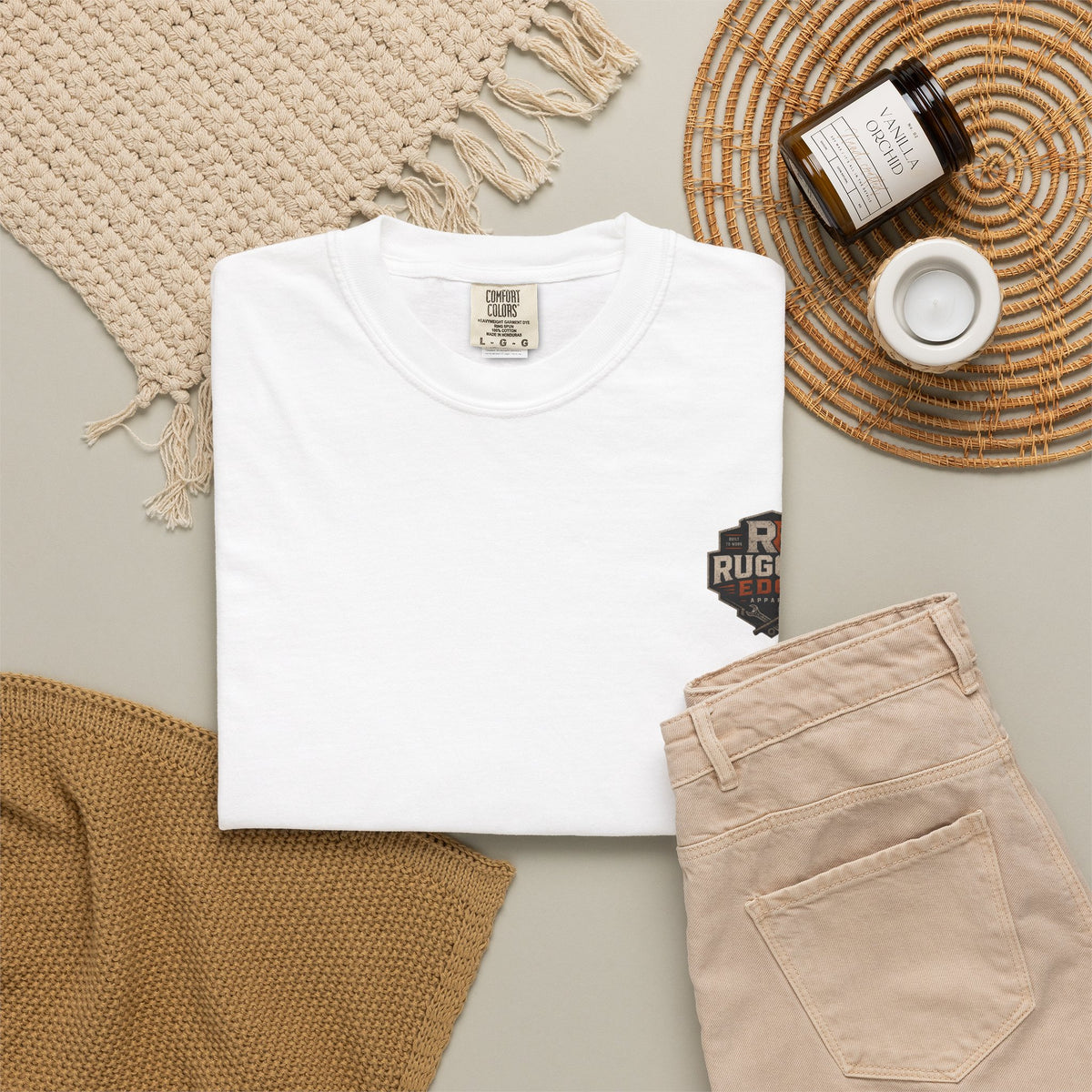 Rugged Edge Logo T-Shirt — Vintage Workwear Graphic Tee