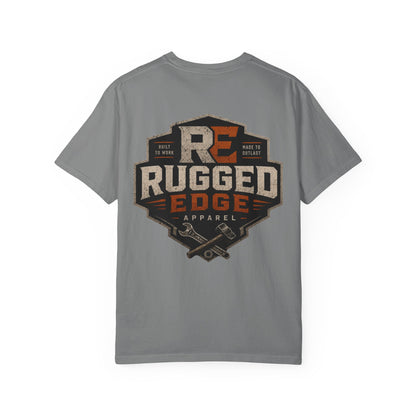 Rugged Edge Logo T-Shirt — Vintage Workwear Graphic Tee
