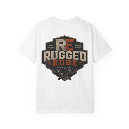 Rugged Edge Logo T-Shirt — Vintage Workwear Graphic Tee
