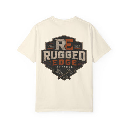 Rugged Edge Logo T-Shirt — Vintage Workwear Graphic Tee